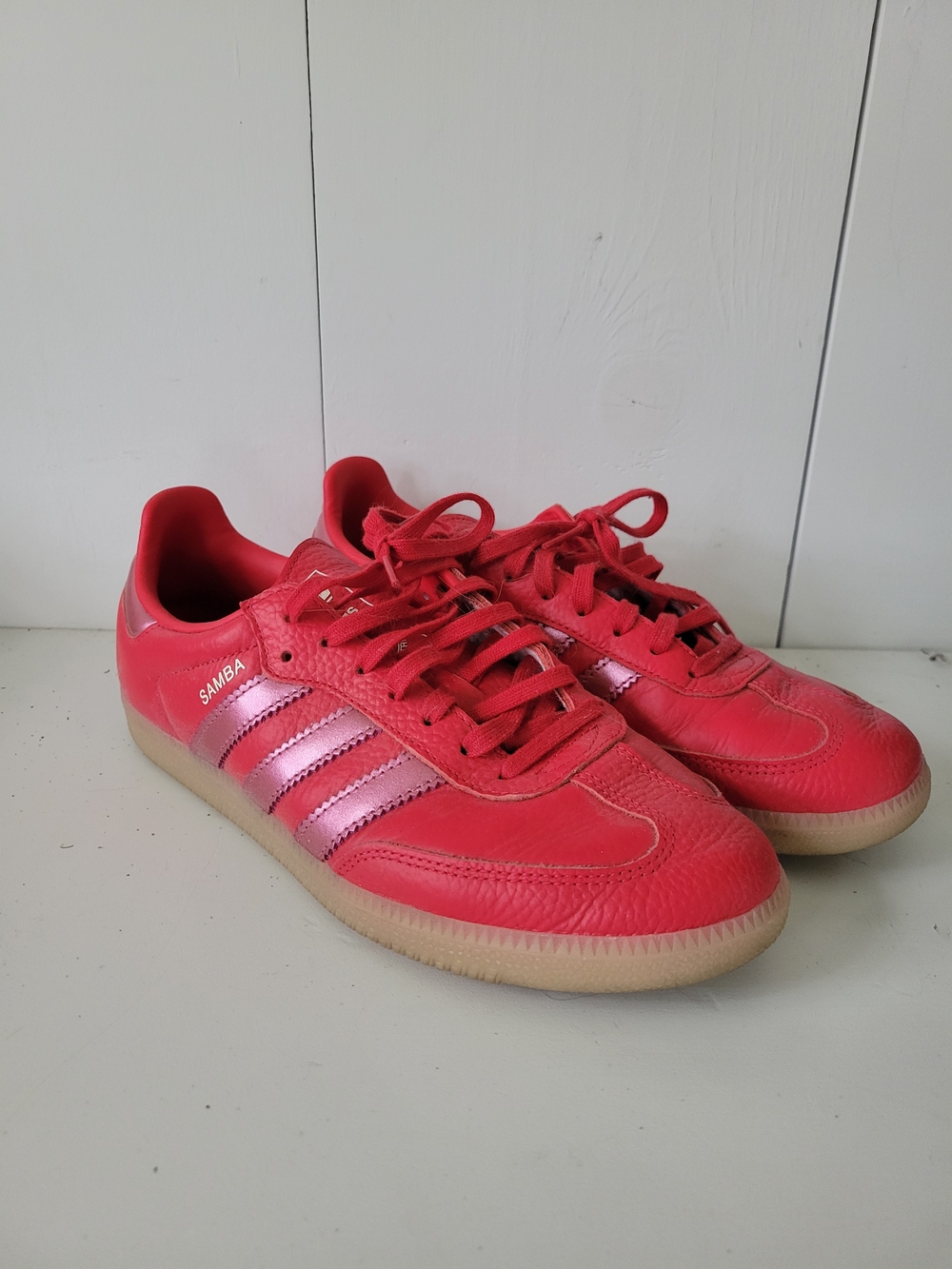 Adidas Samba Women’s Red Leather Sneakers